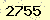 請輸入此驗證碼 : 2755