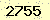 請輸入此驗證碼 : 2755