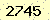 請輸入此驗證碼 : 2745