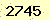 請輸入此驗證碼 : 2745