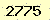 請輸入此驗證碼 : 2775
