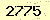 請輸入此驗證碼 : 2775