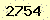 請輸入此驗證碼 : 2754