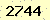 請輸入此驗證碼 : 2744