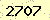 請輸入此驗證碼 : 2707