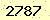 請輸入此驗證碼 : 2787
