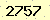 請輸入此驗證碼 : 2757