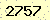 請輸入此驗證碼 : 2757