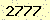 請輸入此驗證碼 : 2777