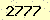 請輸入此驗證碼 : 2777