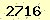 請輸入此驗證碼 : 2716