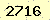 請輸入此驗證碼 : 2716