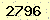 請輸入此驗證碼 : 2796