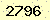 請輸入此驗證碼 : 2796