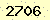 請輸入此驗證碼 : 2706