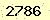 請輸入此驗證碼 : 2786