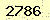 請輸入此驗證碼 : 2786