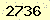 請輸入此驗證碼 : 2736