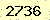 請輸入此驗證碼 : 2736