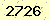請輸入此驗證碼 : 2726