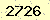 請輸入此驗證碼 : 2726