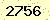 請輸入此驗證碼 : 2756