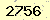 請輸入此驗證碼 : 2756