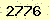 請輸入此驗證碼 : 2776