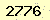 請輸入此驗證碼 : 2776