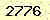 請輸入此驗證碼 : 2776
