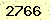 請輸入此驗證碼 : 2766