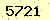 請輸入此驗證碼 : 5721