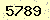 請輸入此驗證碼 : 5789