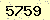請輸入此驗證碼 : 5759