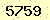 請輸入此驗證碼 : 5759