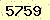 請輸入此驗證碼 : 5759