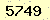 請輸入此驗證碼 : 5749