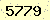 請輸入此驗證碼 : 5779