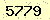 請輸入此驗證碼 : 5779