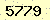 請輸入此驗證碼 : 5779