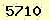 請輸入此驗證碼 : 5710