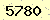 請輸入此驗證碼 : 5780