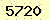 請輸入此驗證碼 : 5720