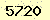 請輸入此驗證碼 : 5720