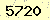 請輸入此驗證碼 : 5720