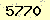 請輸入此驗證碼 : 5770