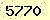 請輸入此驗證碼 : 5770