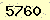 請輸入此驗證碼 : 5760