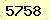 請輸入此驗證碼 : 5758