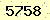 請輸入此驗證碼 : 5758